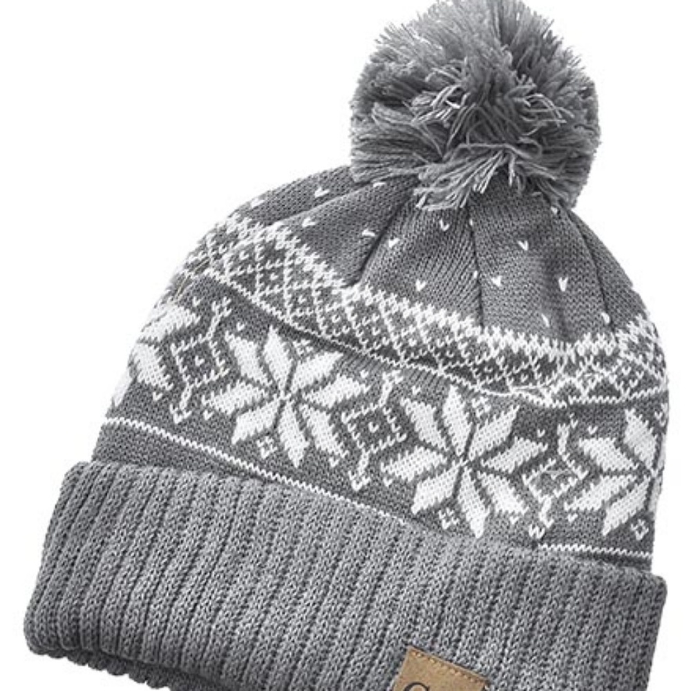 Knit Hat with Pompom